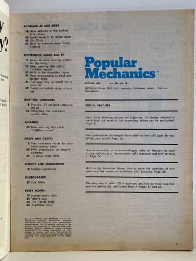 VINTAGE MAGAZINE: Popular Mechanics - Vol. 145, No. 10 - October 1976