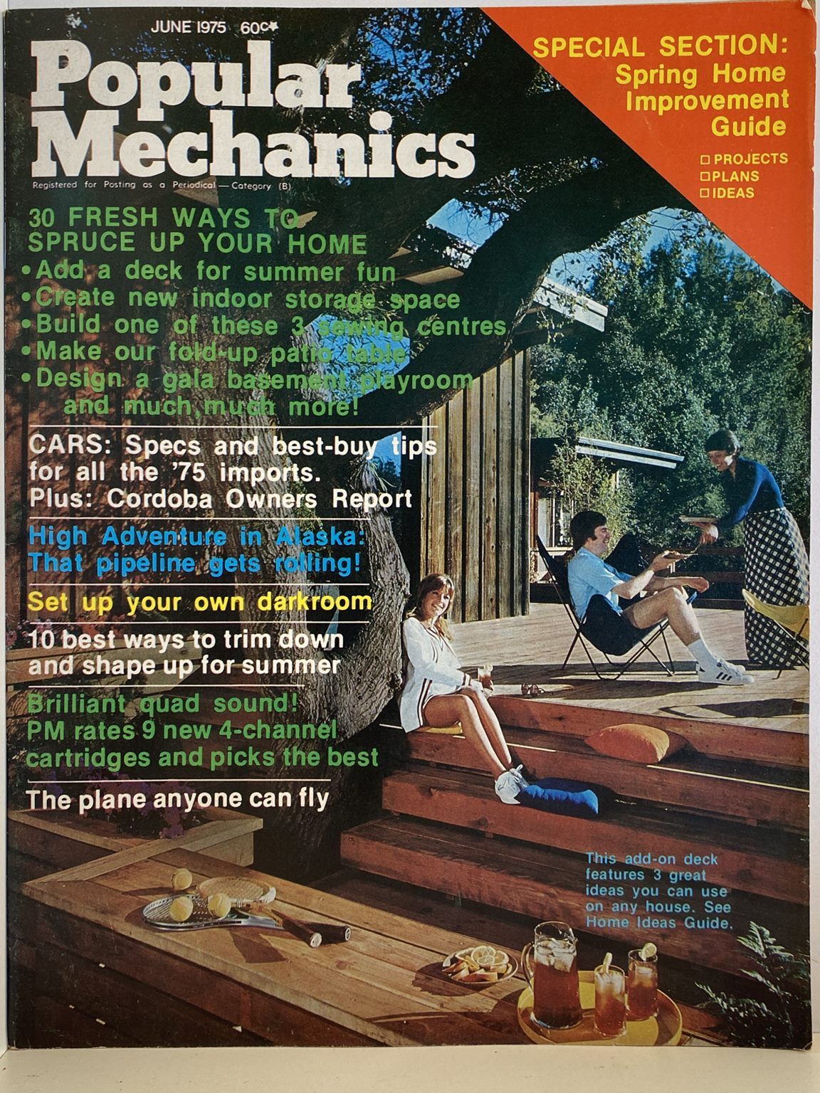 VINTAGE MAGAZINE: Popular Mechanics - Vol. 143, No. 4 - June 1975