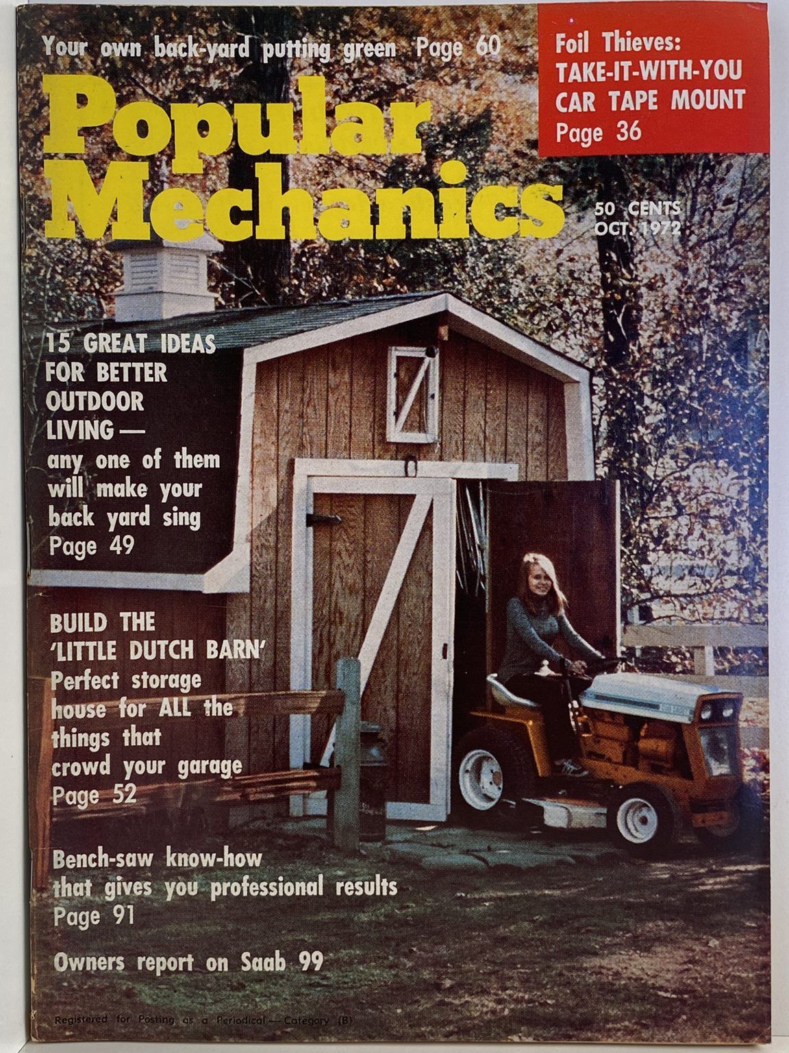 VINTAGE MAGAZINE: Popular Mechanics - Vol. 138, No. 2 - October 1972