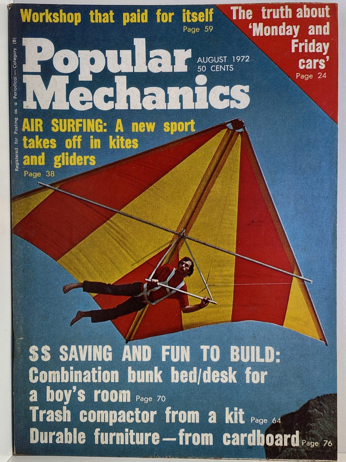 VINTAGE MAGAZINE: Popular Mechanics - Vol. 137, No. 6 - August 1972