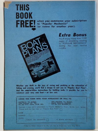 VINTAGE MAGAZINE: Popular Mechanics - Vol. 137, No. 6 - August 1972