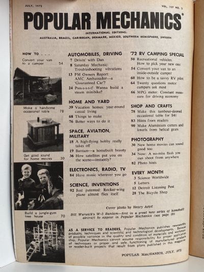 VINTAGE MAGAZINE: Popular Mechanics - Vol. 137, No. 5 - July 1972