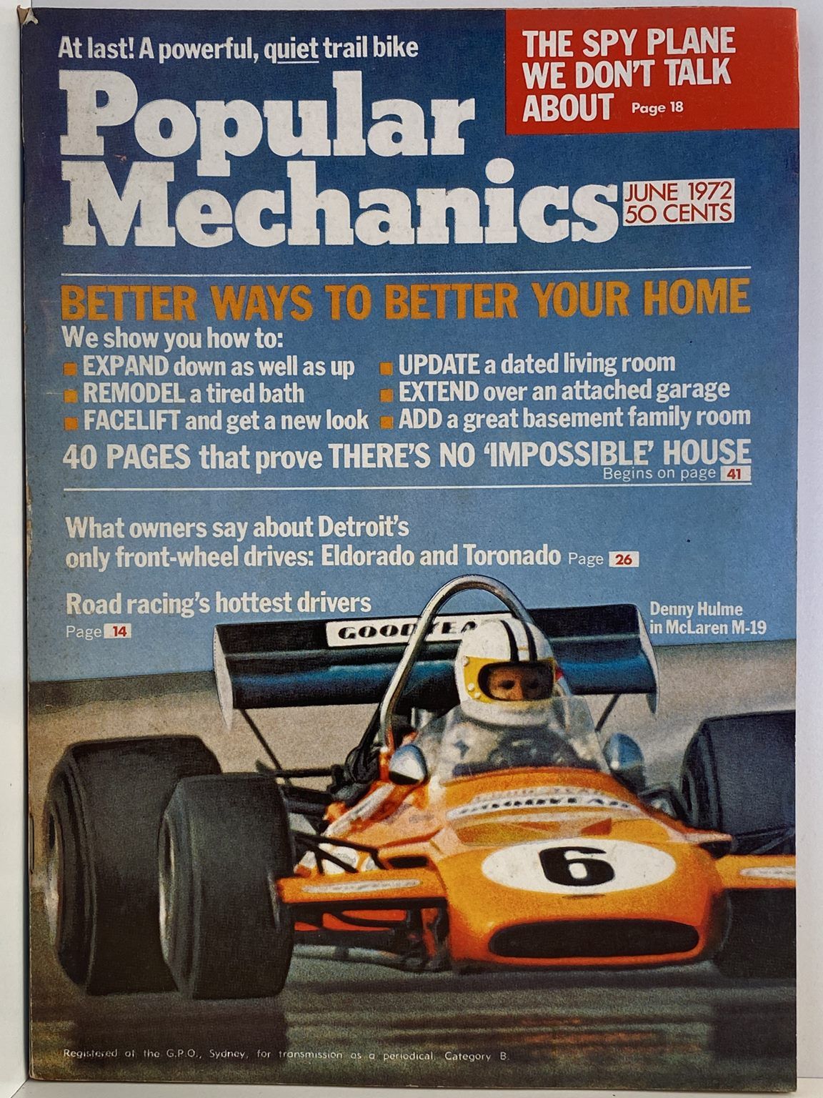 VINTAGE MAGAZINE: Popular Mechanics - Vol. 137, No. 4 - June 1972