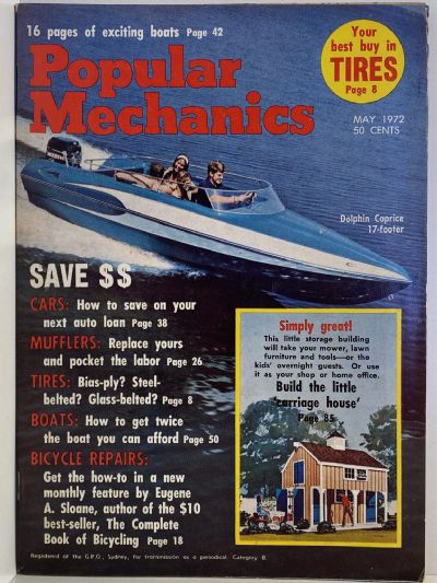 VINTAGE MAGAZINE: Popular Mechanics - Vol. 137, No. 3 - May 1972 