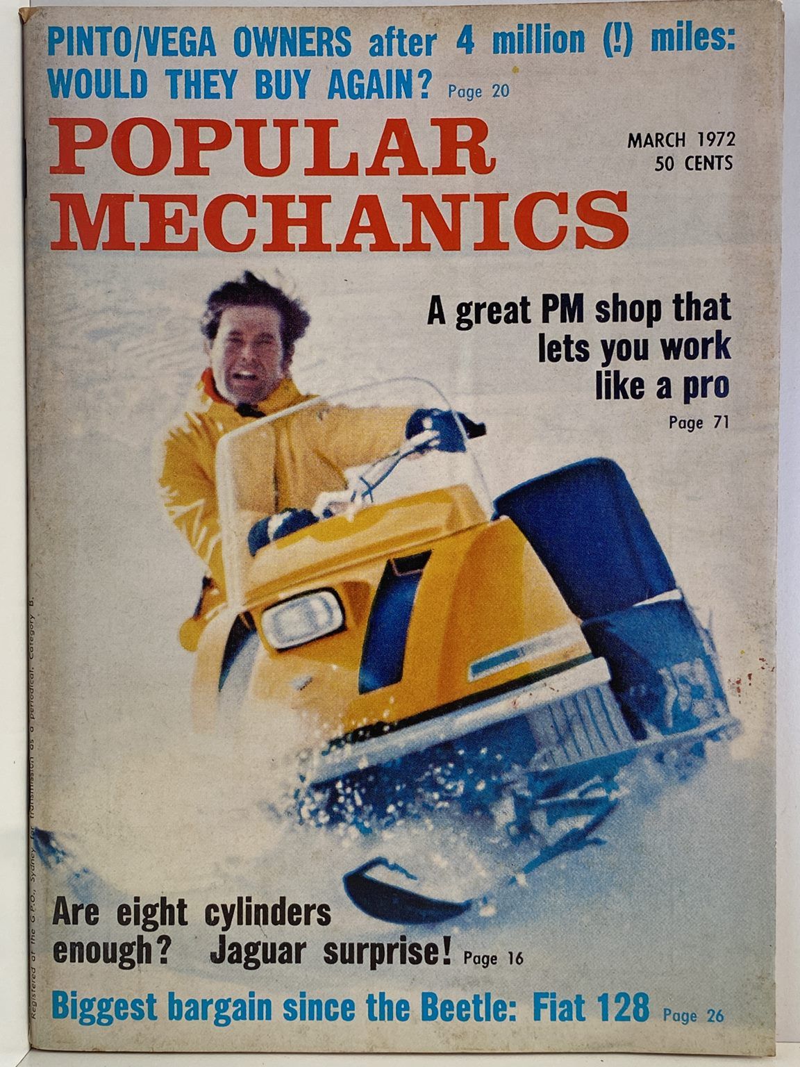 VINTAGE MAGAZINE: Popular Mechanics - Vol. 137, No. 1 - March 1972