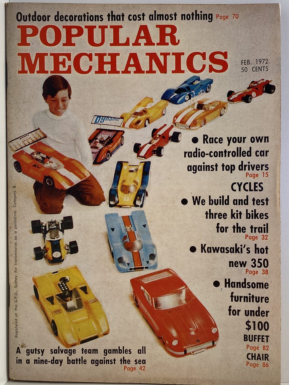 VINTAGE MAGAZINE: Popular Mechanics - Vol. 136, No. 6 - February 1972
