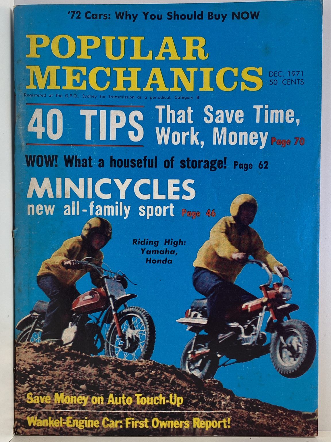 VINTAGE MAGAZINE: Popular Mechanics - Vol. 136, No. 4 - December 1971