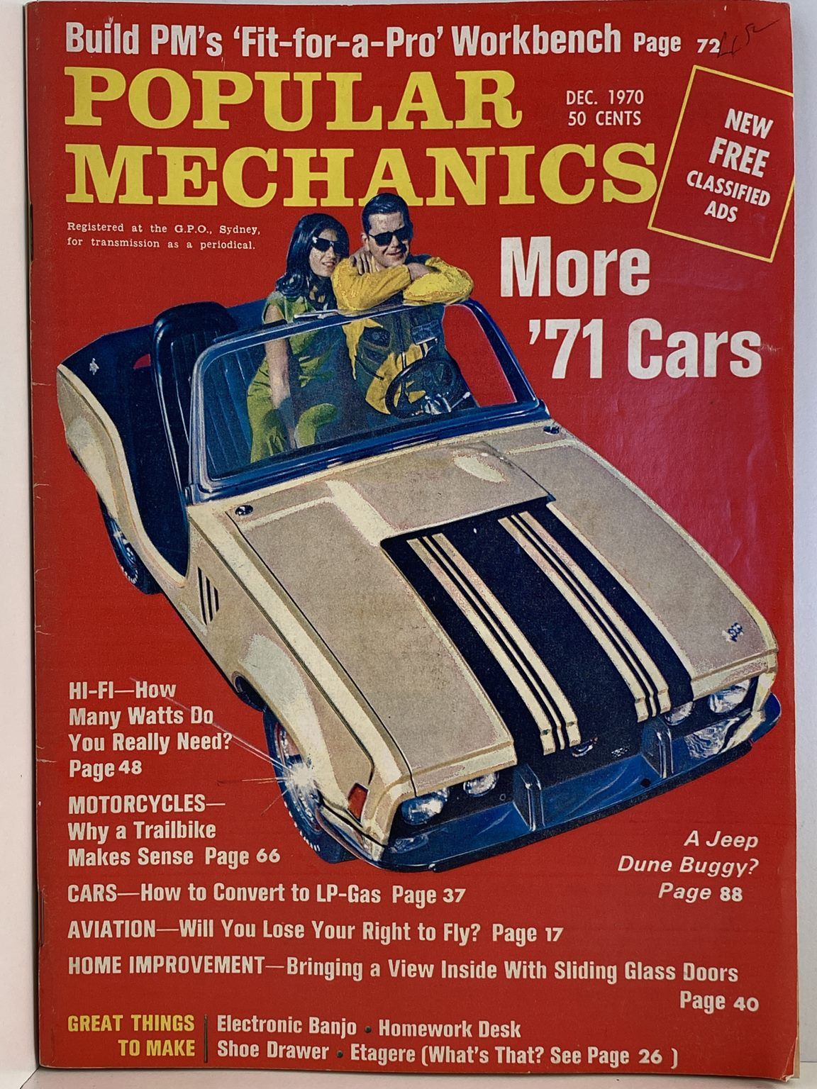 VINTAGE MAGAZINE: Popular Mechanics - Vol. 134, No. 4 - December 1970