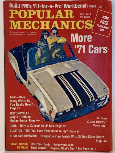 VINTAGE MAGAZINE: Popular Mechanics - Vol. 134, No. 4 - December 1970 