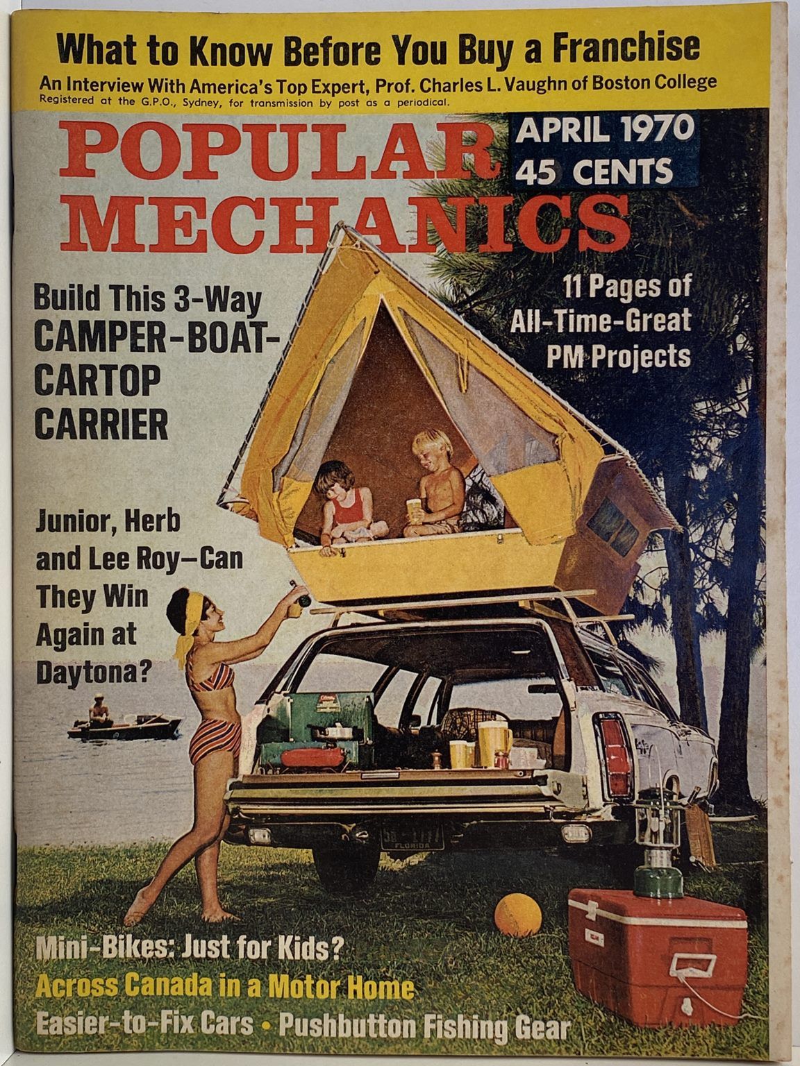 VINTAGE MAGAZINE: Popular Mechanics - Vol. 133, No. 2 - April 1970