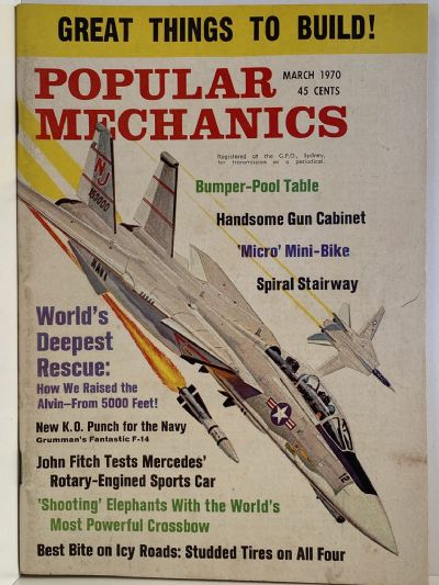 VINTAGE MAGAZINE: Popular Mechanics - Vol. 133, No. 1 - March 1970 