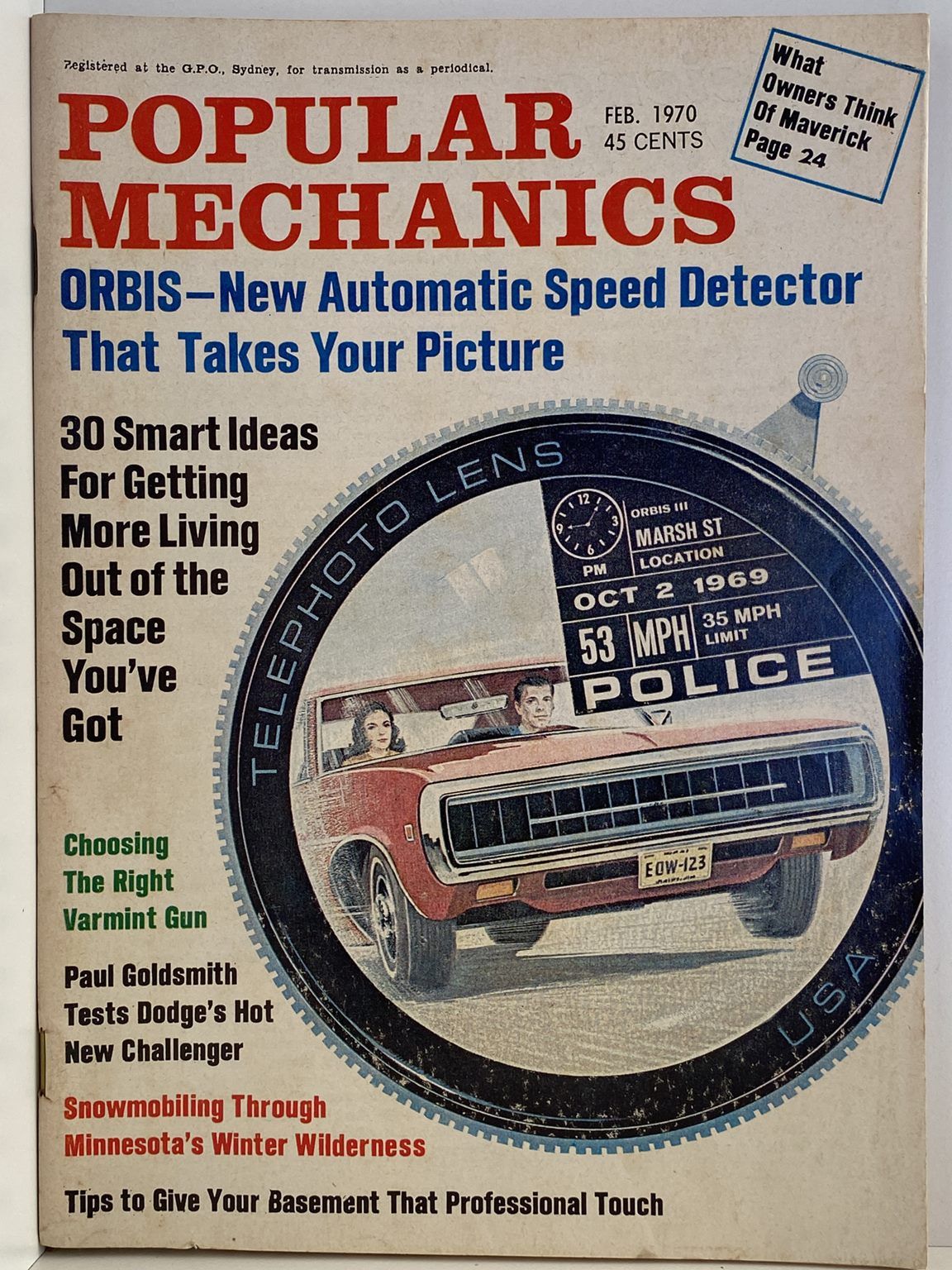 VINTAGE MAGAZINE: Popular Mechanics - Vol. 132, No. 6 - February 1970