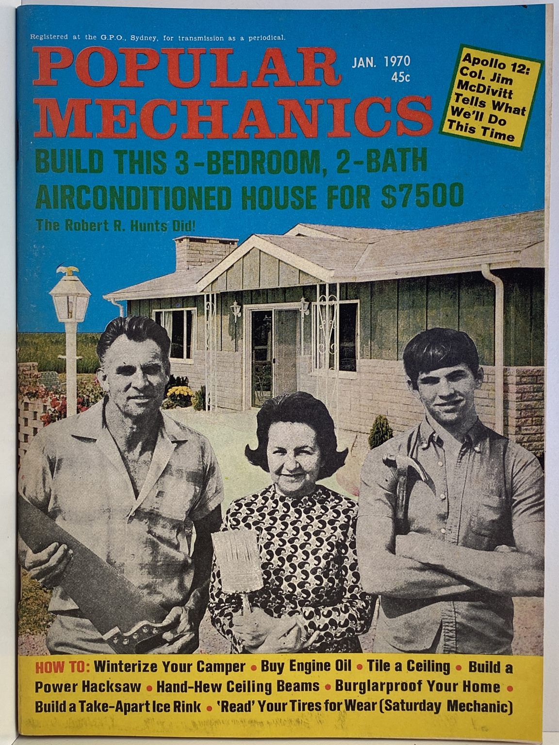 VINTAGE MAGAZINE: Popular Mechanics - Vol. 132, No. 5 - January 1970