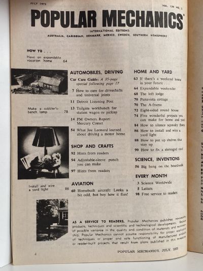 VINTAGE MAGAZINE: Popular Mechanics - Vol. 139, No. 5 - July 1973