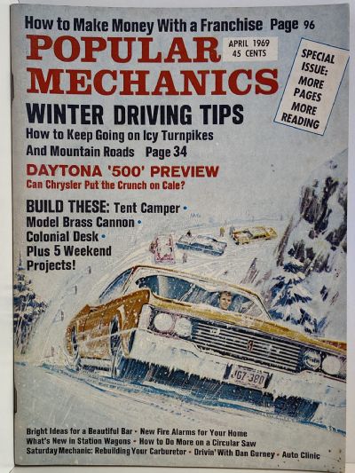 VINTAGE MAGAZINE: Popular Mechanics - Vol. 131, No. 2 - April 1969 