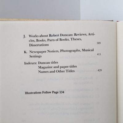 ROBERT DUNCAN: A Descriptive Bibliography