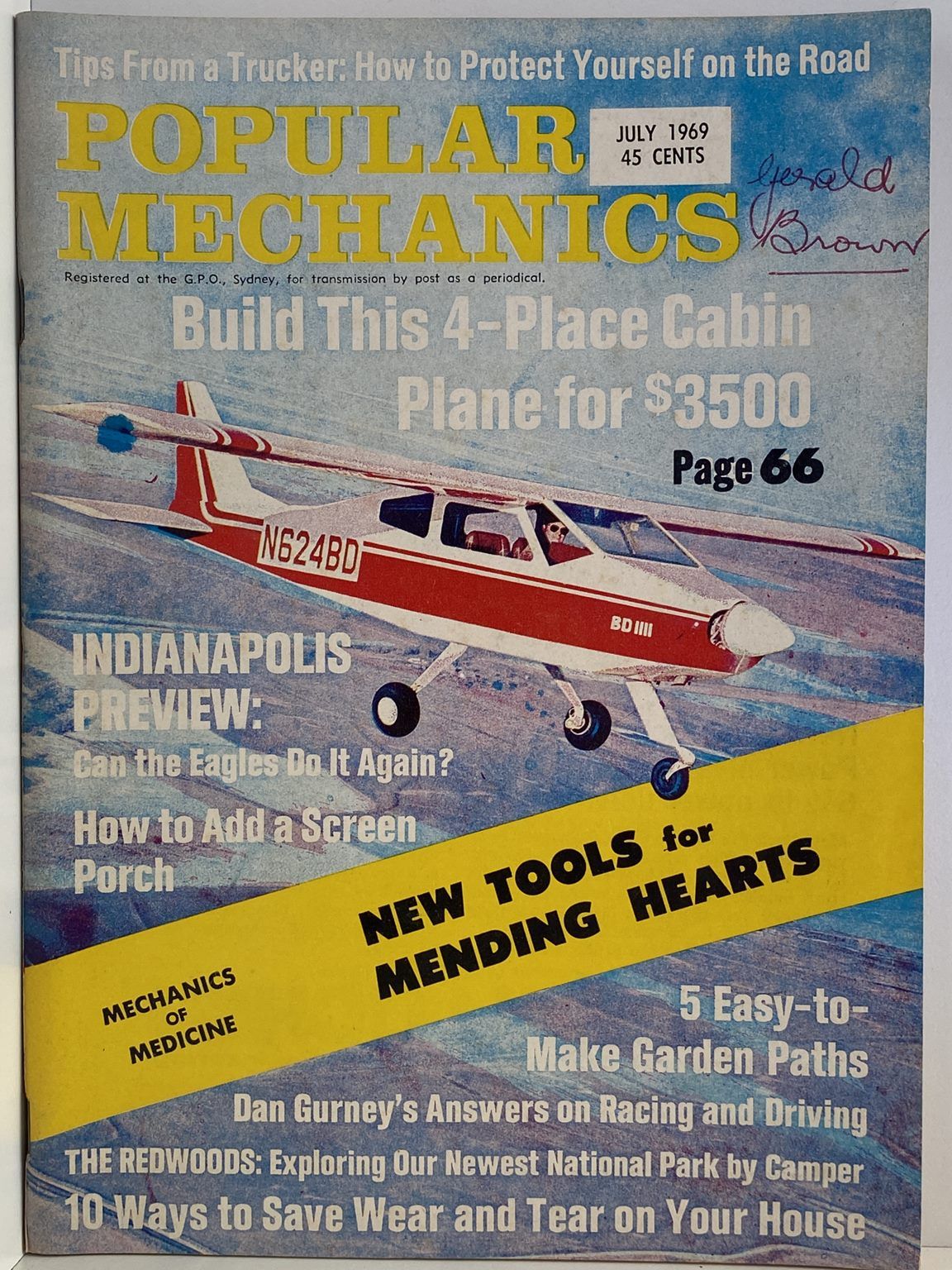 VINTAGE MAGAZINE: Popular Mechanics - Vol. 131, No. 5 - July 1969