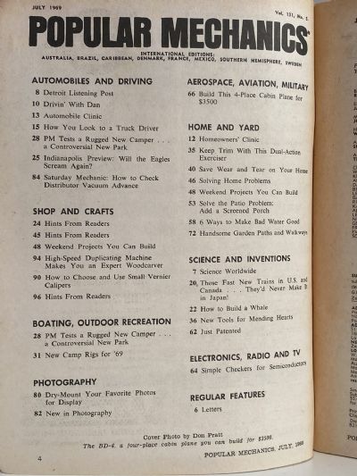 VINTAGE MAGAZINE: Popular Mechanics - Vol. 131, No. 5 - July 1969