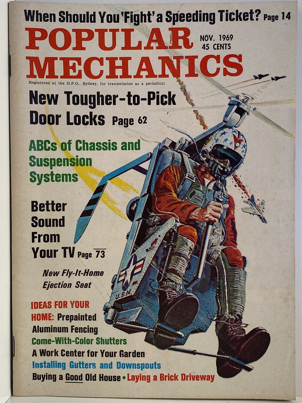 VINTAGE MAGAZINE: Popular Mechanics - Vol. 132, No. 3 - November 1969