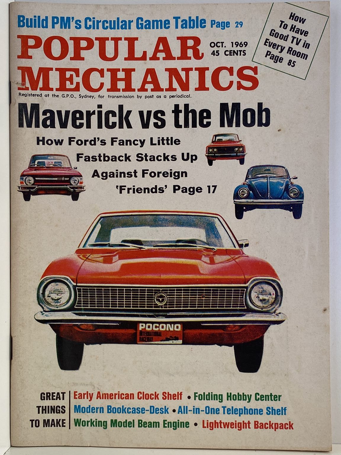 VINTAGE MAGAZINE: Popular Mechanics - Vol. 132, No. 2 - October 1969