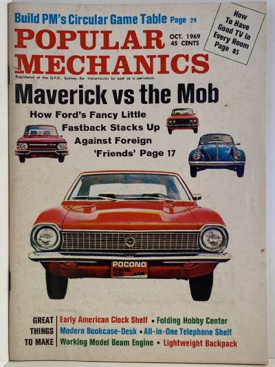 VINTAGE MAGAZINE: Popular Mechanics - Vol. 132, No. 2 - October 1969 