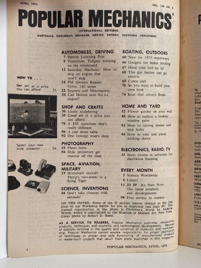 VINTAGE MAGAZINE: Popular Mechanics - Vol. 139, No. 2 - April 1973