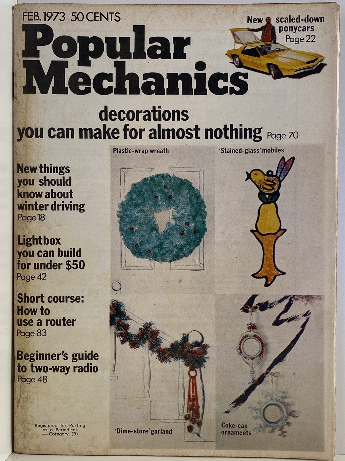 VINTAGE MAGAZINE: Popular Mechanics - Vol. 138, No. 6 - February 1973