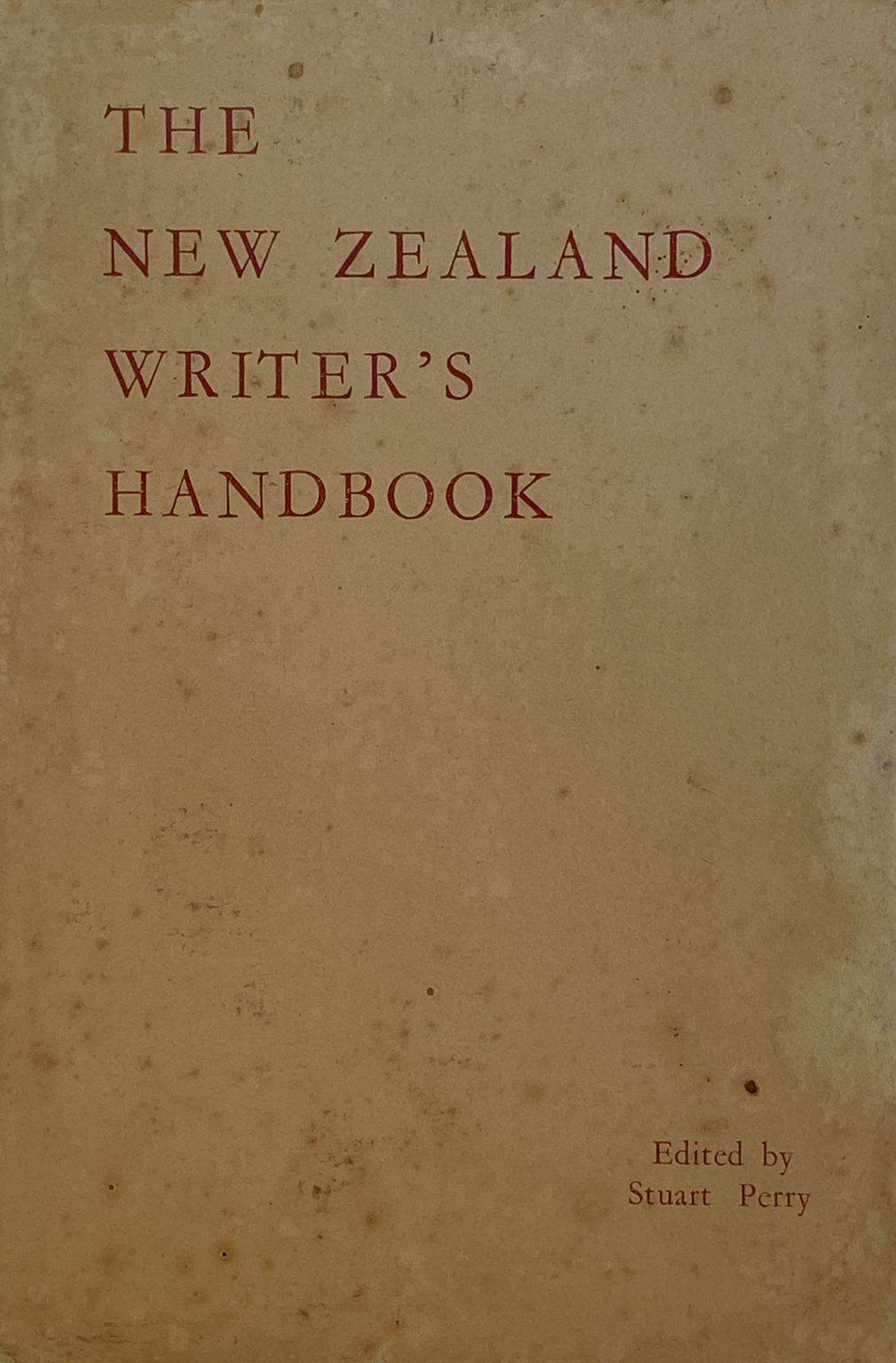 THE NEW ZEALAND WRITER'S HANDBOOK