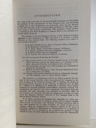 ANNOTATED CHECKLIST OF THE BIRDS OF NEW ZEALAND