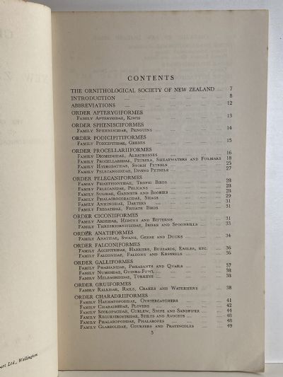 CHECKLIST OF NEW ZEALAND BIRDS