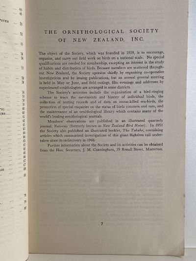 CHECKLIST OF NEW ZEALAND BIRDS