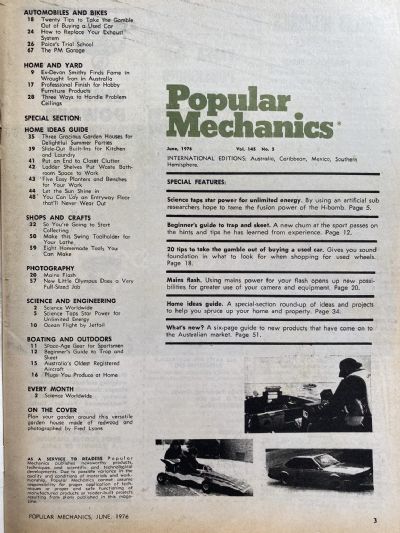VINTAGE MAGAZINE: Popular Mechanics - Vol. 145, No. 5 - June 1976