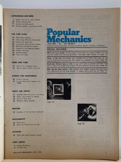 VINTAGE MAGAZINE: Popular Mechanics - Vol. 143, No. 5 - July 1975