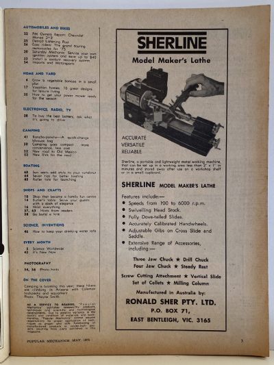 VINTAGE MAGAZINE: Popular Mechanics - Vol. 143, No. 3 - May 1975