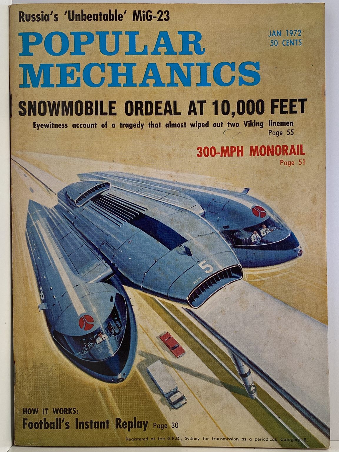 VINTAGE MAGAZINE: Popular Mechanics - Vol. 136, No. 5 - January 1972