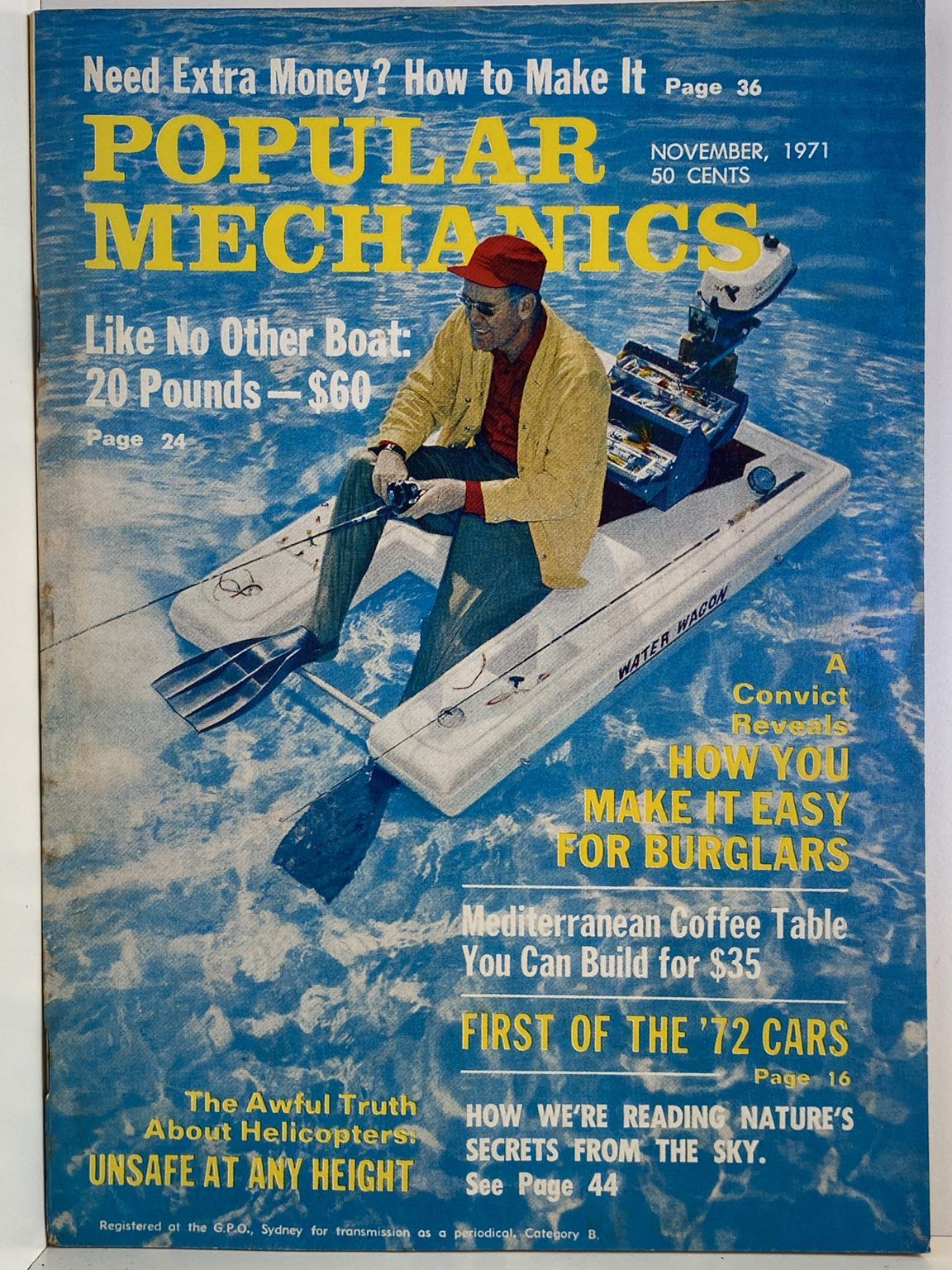 VINTAGE MAGAZINE: Popular Mechanics - Vol. 136, No. 3 - November 1971