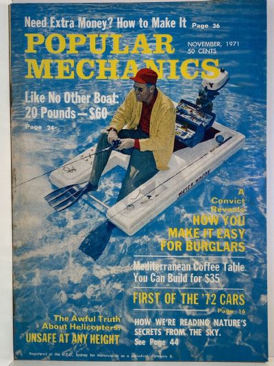 VINTAGE MAGAZINE: Popular Mechanics - Vol. 136, No. 3 - November 1971 
