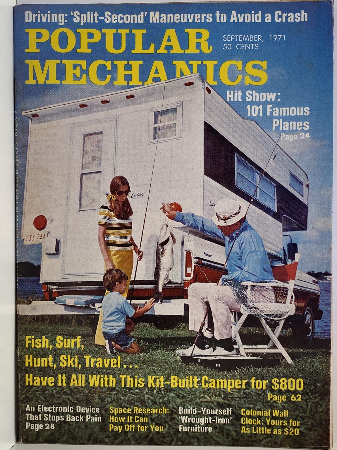 VINTAGE MAGAZINE: Popular Mechanics - Vol. 135, No. 6 - September 1971