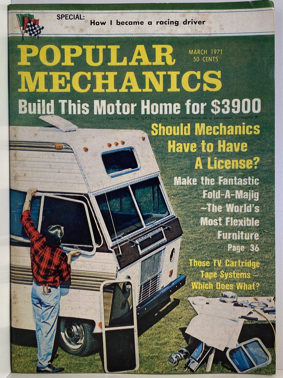 VINTAGE MAGAZINE: Popular Mechanics - Vol. 135, No. 1 - March 1971