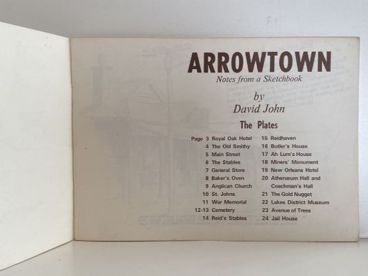 ARROWTOWN Notes from a Sketchbook