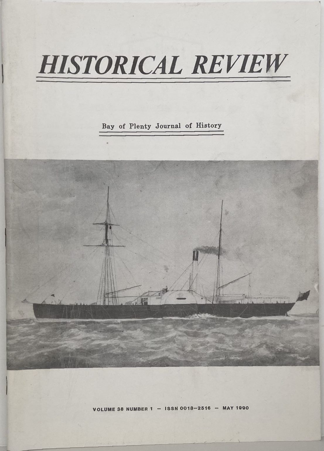 HISTORICAL REVIEW: Bay of Plenty Journal of History - Volume 38, Number 1