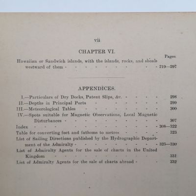 Pacific Islands Pilot Vol III (Eastern Groups) Fifth Edition 1920
