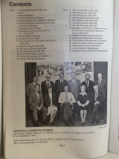 STRATFORD DISTRICT CENTENARY 1878-1978