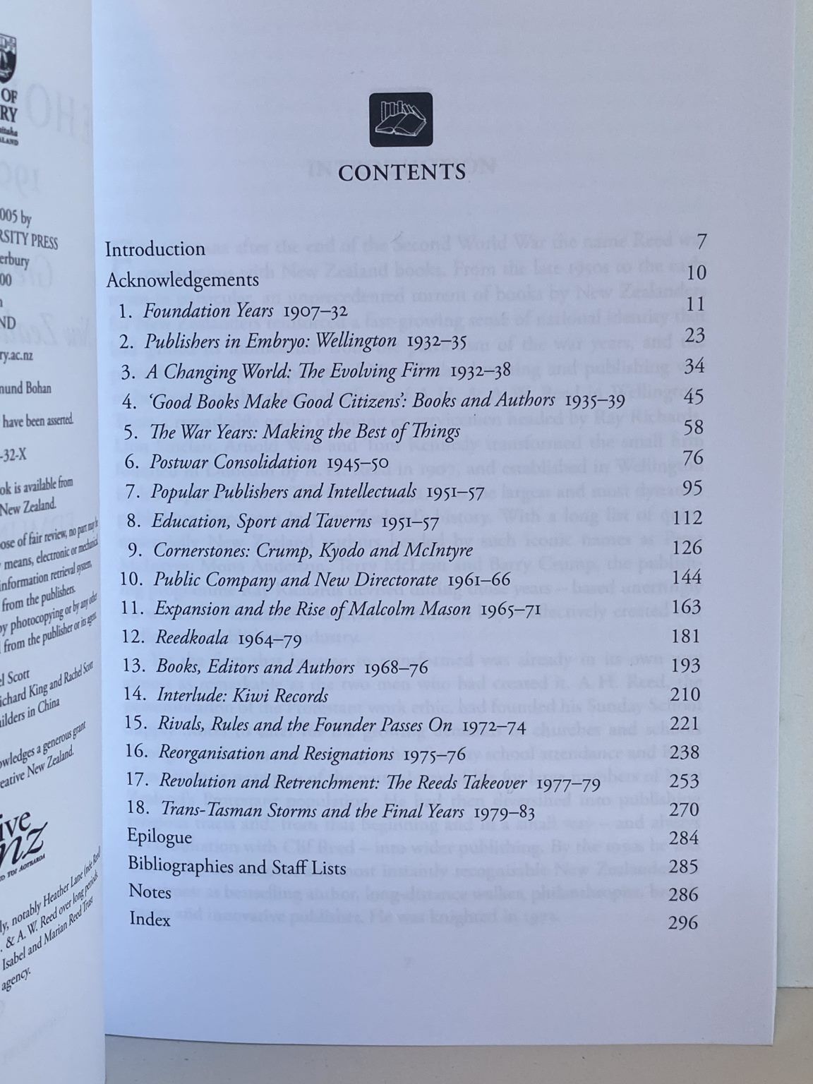 THE HOUSE OF REED 1907-1983 Great Days in New Zealand Publishing