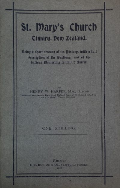 ST. MARY'S CHURCH: Timaru, New Zealand 