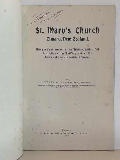 ST. MARY'S CHURCH: Timaru, New Zealand