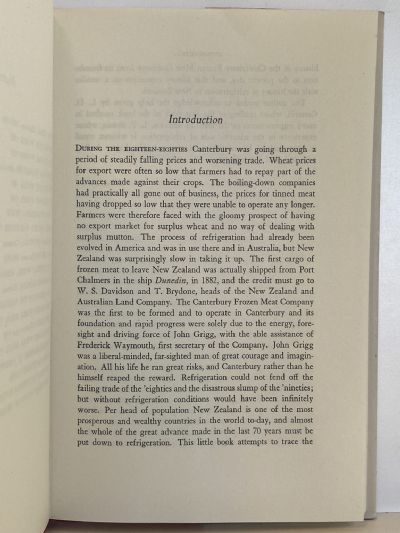 A HISTORY OF THE CANTERBURY FROZEN MEAT COMPANY LIMITED 1882-1957