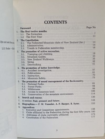 FIFTY YEARS OF MOUNTAIN FEDERATION, 1931-1981