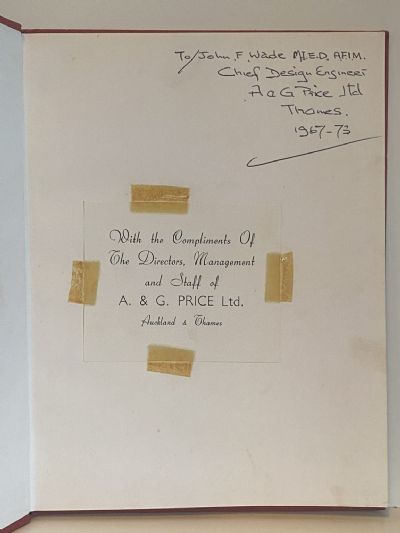 MEN OF METAL: The Story of A&G Price Ltd - Auckland And Thames 1868-1968