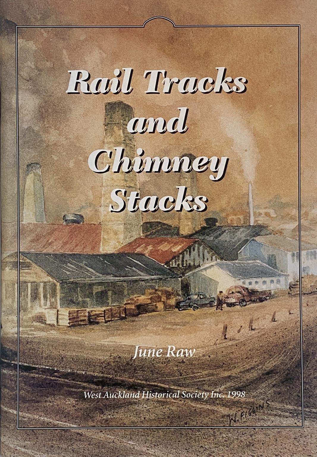 RAIL TRACKS AND CHIMNEY STACKS